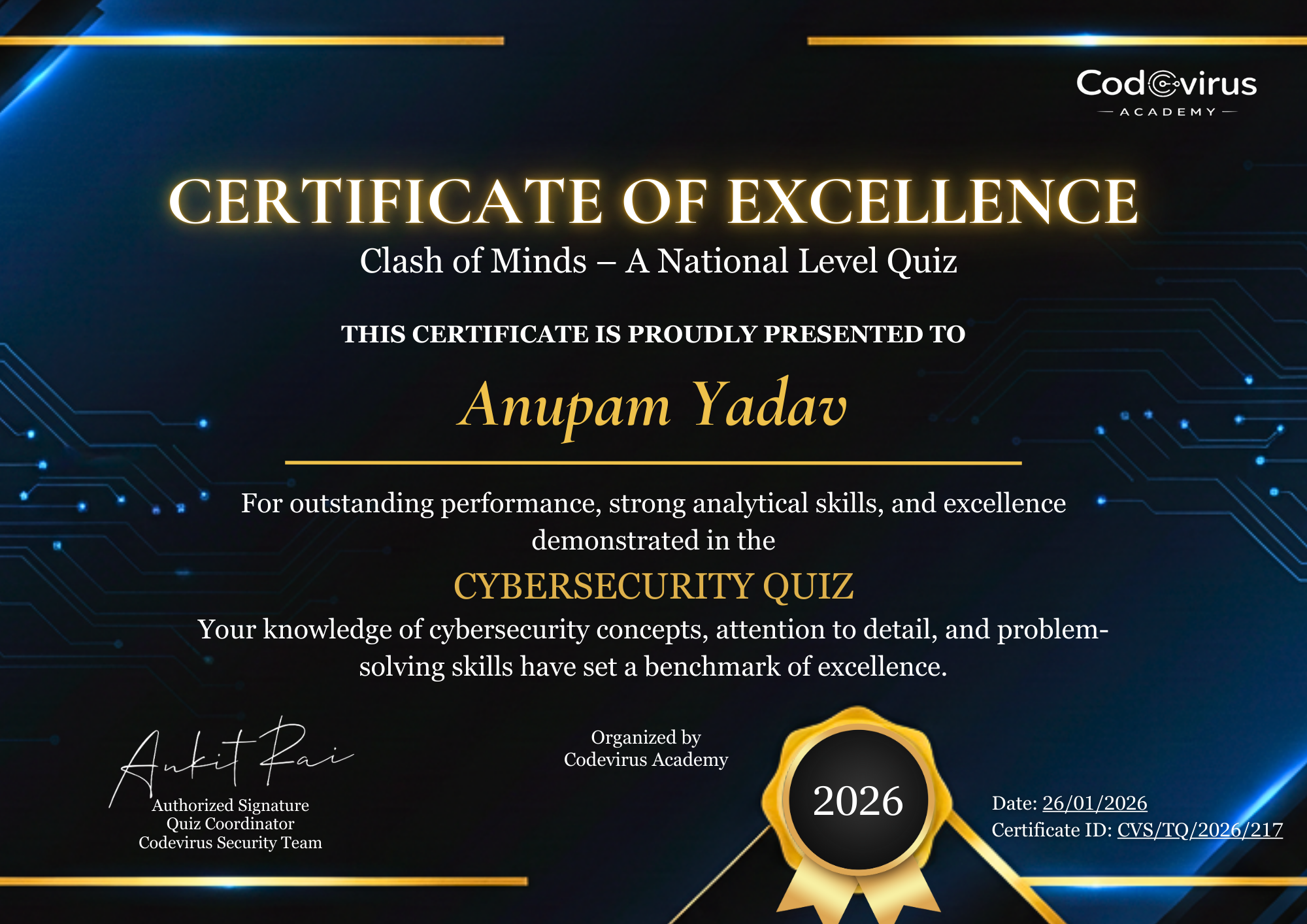 Cybersecurity Quiz